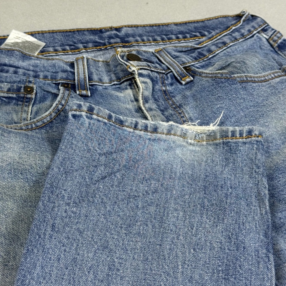 Levis Regular Fit Straight Leg Jeans Medium Wash Blue Denim Mens 34x32